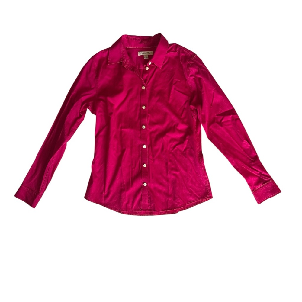 Banana Republic Fuchsia Non-Iron Fitted Shirt Women’s 12 Stretch Career Top